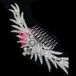 Accesoriu modern pentru decor par CA038AA Argintiu cu cristale